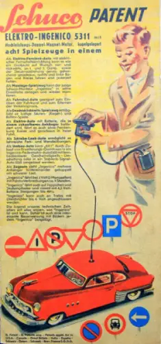 Schuco Ingenico Elektro 5311 Bedienunganleitung 1948 (6118)