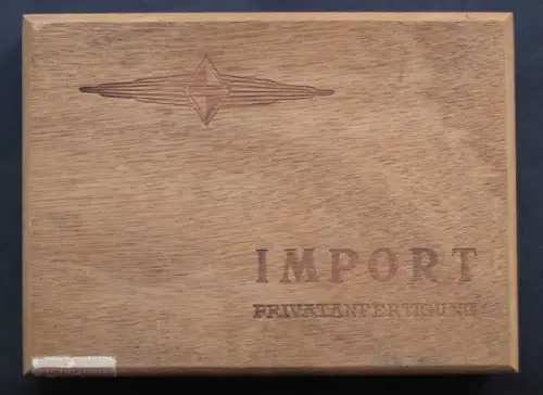 Borgward Zigarrenbox 1958 mit Zigarren und Borgward-Banderole (4033)