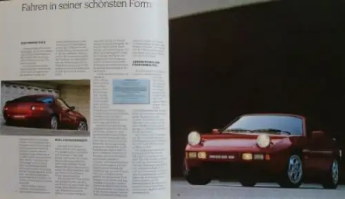 Porsche 928 S Modellprogramm 1984 Automobilprospekt (6496)
