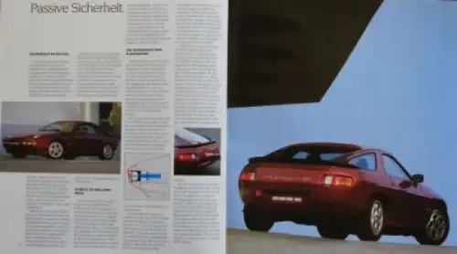 Porsche 928 S Modellprogramm 1984 Automobilprospekt (6496)