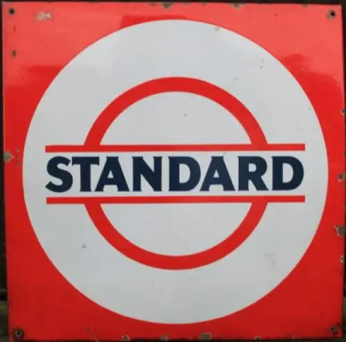 Esso Standard Tankstelle 1935 Emaille Werbeschild (3330)