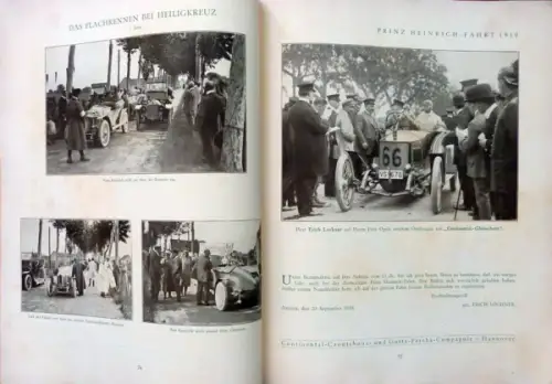 Continental Reifen "Prinz Heinrich Fahrt 1910" Automobil-Rennsport 1910 (7153)