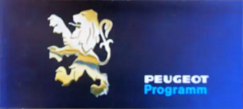 Peugeot Modellprogramm 1975 Automobilprospekt (10377)