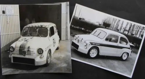 Abarth Fiat 850 TC 1963 zwei Werksfotos (10389)