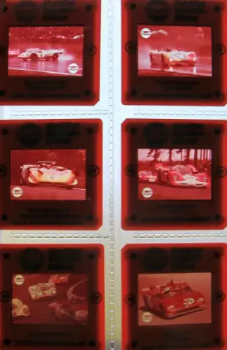 Gulf "Die Rennen der PS Giganten" Motorrennsport 17 Originaldias 1969 (10405)