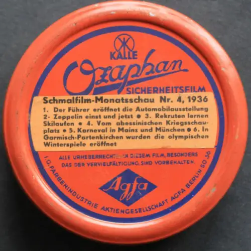 Kalle Ozaphan Agfa-Film "Monatsschau Nr. 4" Automobilausstellung Berlin 1936 (10403)