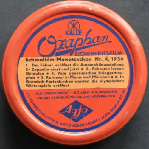 Kalle Ozaphan Agfa-Film "Monatsschau Nr. 4" Automobilausstellung Berlin 1936 (10403)