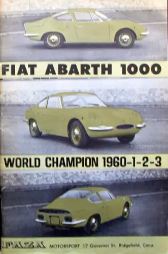 Faza "Abarth Fiat 1000 World Champion" Abarth Rennsport-Historie 1963 (10407)