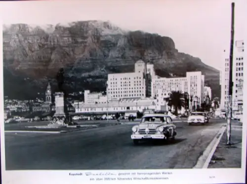 Borgward Isabella beim Wirtschaftlichkeitsrennen Kapstadt 1956 Werksfoto (10412)