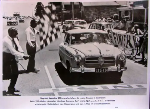 Borgward Isabella beim Mobilgas Economy Run Australien 1958 Werksfoto (10415)