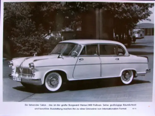 Borgward Hansa 2400 Pullman 1958 Werksfoto (10419)