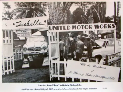 Borgward Isabella Royal Show Nairobi 1955 Werksfoto (10420)