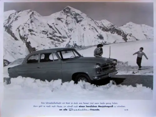 Borgward Isabella im Winter 1958 Werksfoto (10423)
