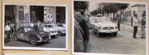 Borgward Isabella bei der Mille Miglia 1958 zehn Werksfotos (10429)