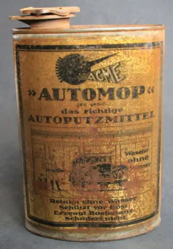 ACME Autoputzmittel "Automop" 1928 Blechdose (10438)