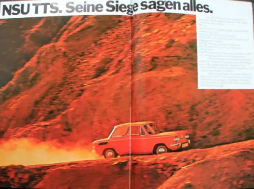 NSU Prinz TT Modellprogramm 1971 Automobilprospekt (10442)