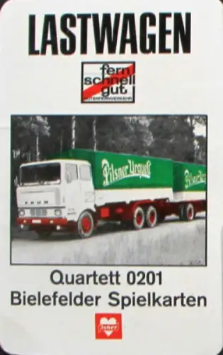 Bielefelder Spielkarten "Lastwagen" Kartenspiel 1968 (10448)