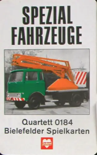 Bielefelder Spielkarten "Spezial Fahrzeuge" Kartenspiel 1968 (10502)