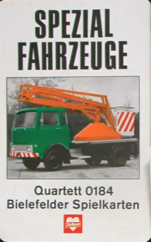 Bielefelder Spielkarten "Spezial Fahrzeuge" Kartenspiel 1968 (10502)
