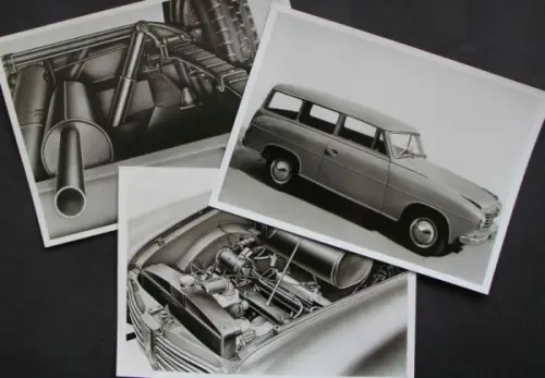 Goliath GP 700 Kombiwagen 1956 drei Werksfotos (10509)