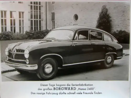 Borgward Hansa 2400 Pullmann 1953 Werksfoto (10522)