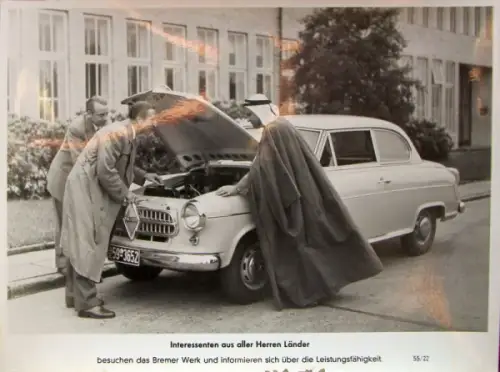 Borgward Isabella mit arabischem Scheich 1955 Werksfoto (10524)