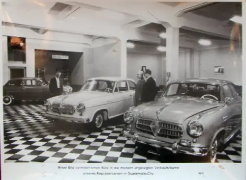 Borgward Isabella in Guatemala-City 1956 Werksfoto (10525)