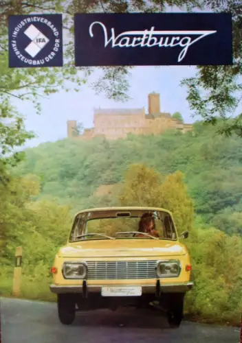 Wartburg 353 Modellprogramm 1970 Automobilprospekt (10526)