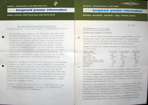 Borgward Presse-Informationen 1960 (10527)