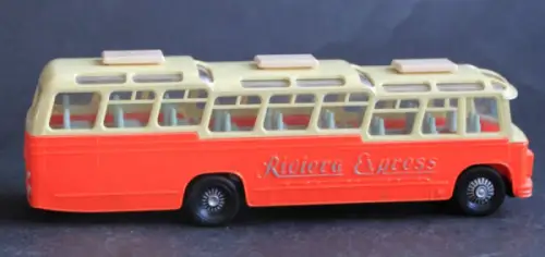 Siku DAF-Hentocar "Riviera Express" Reisebus V129 Plastikmodell 1959 (10547)
