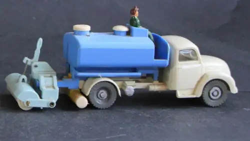 Siku Magirus Kehr- und Wasch-Lastwagen V157 Plastikmodell 1960 (10550)