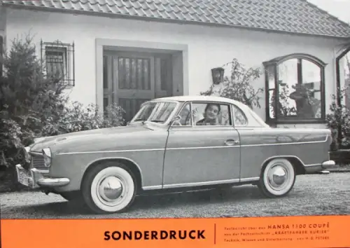 Goliath GP 700 Coupe Modellprogramm 1955 Automobilprospekt (10566)