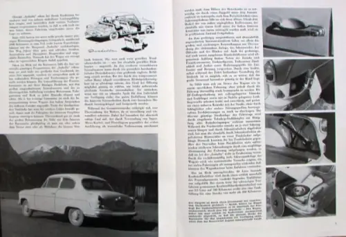 Borgward Modellprogramm 1957 sechs Automobilprospekt Sonderdrucke (10571)