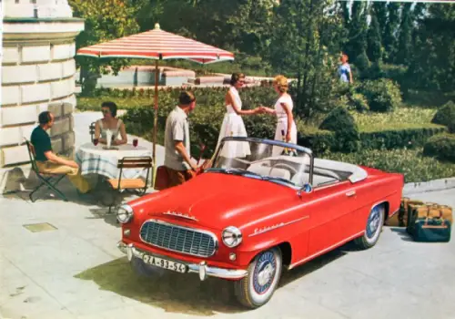 Skoda Felicia Cabriolet Modellprogramm 1959 Automobilprospekt (10591)