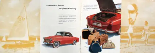 Skoda Felicia Cabriolet Modellprogramm 1959 Automobilprospekt (10591)