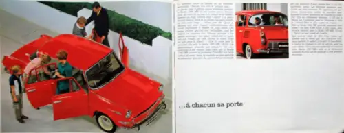 Skoda 1000 MB Modellprogramm 1965 Automobilprospekt (10592)