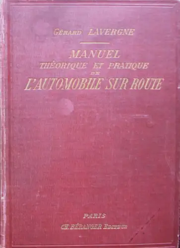 Lavergne "Manuel l'Automobile sur Route" Fahrzeugtechnik 1900 (10603)