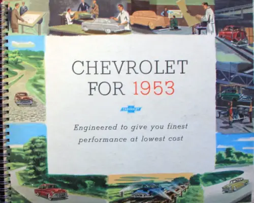 Chevrolet Modellprogramm 1953 Händler-Automobilkatalog (10621)