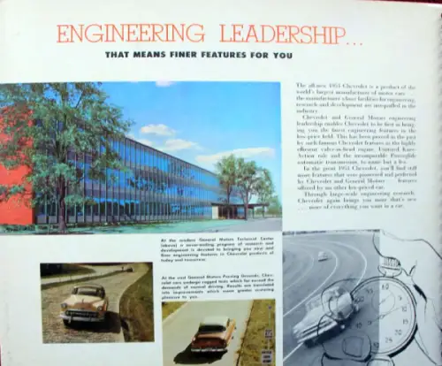 Chevrolet Modellprogramm 1953 Händler-Automobilkatalog (10621)