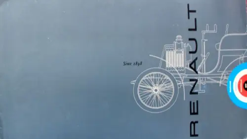 Renault Modellprogramm 1961 Automobilprospekt (10625)