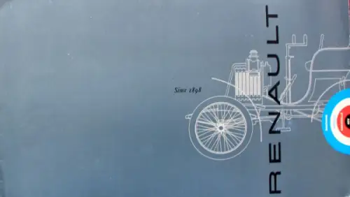 Renault Modellprogramm 1961 Automobilprospekt (10625)