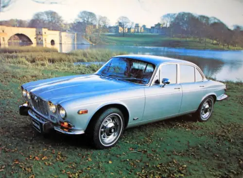 Jaguar XJ 6 Modellprogramm 1973 Automobilprospekt (10626)