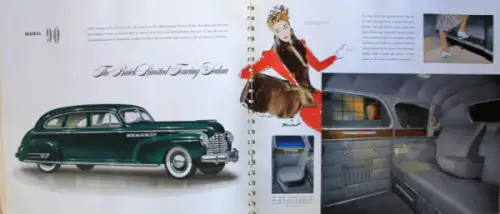 Buick Limited Modellprogramm 1941 Automobil-Prestigekatalog (10627)