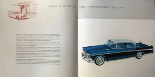 Chrysler Imperial Modellprogramm 1956 Prestige-Automobilprospekt (10628)