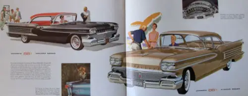 Oldsmobile Modellprogramm 1958 Automobilprospekt (10631)