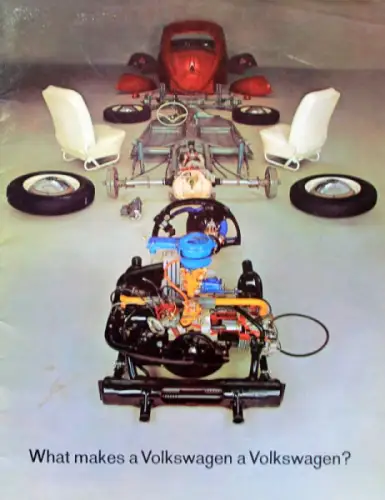 Volkswagen Käfer Modellprogramm 1962 Automobilprospekt (10640)