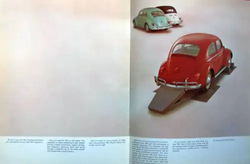 Volkswagen Käfer Modellprogramm 1962 Automobilprospekt (10640)