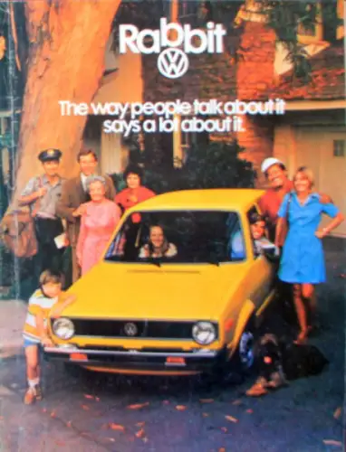 Volkswagen Golf Modellprogramm 1976 Automobilprospekt (10641)