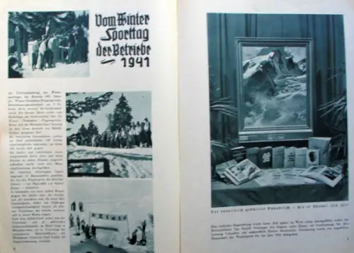 Volkswagen "Kraft durch Freude - Freizeit" 1940 drei Gesellschaftsmagazine mit VW KdF-Bericht (10646)