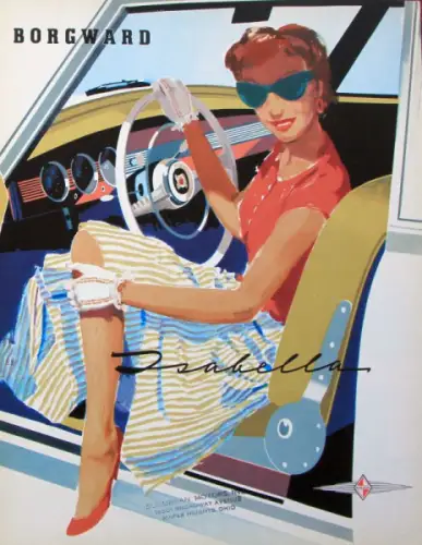 Borgward Isabella Modellprogramm 1957 Automobilprospekt (10649)
